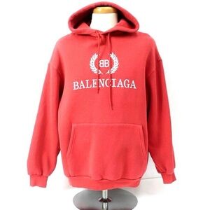 Balenciaga Bold Red Men's Hoodie